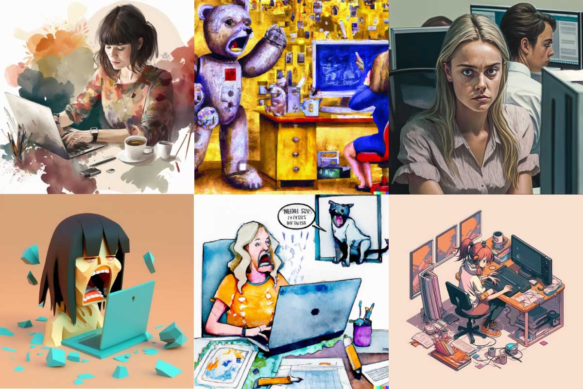 Collage of Designer Illustrations