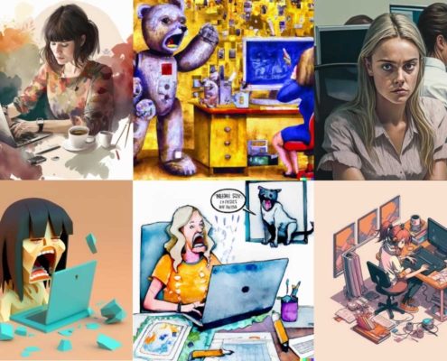 Collage of Designer Illustrations