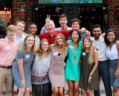 Dean McDonald and Students