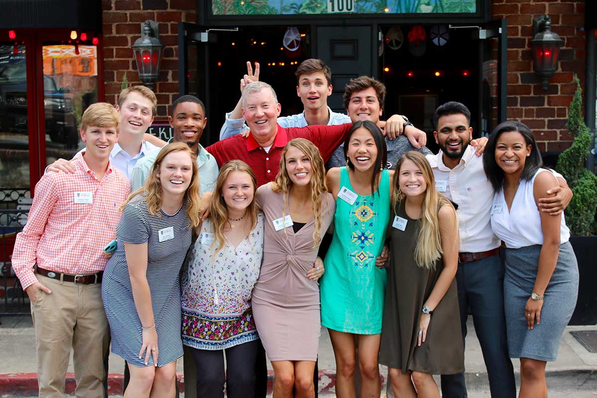 Dean McDonald and Students