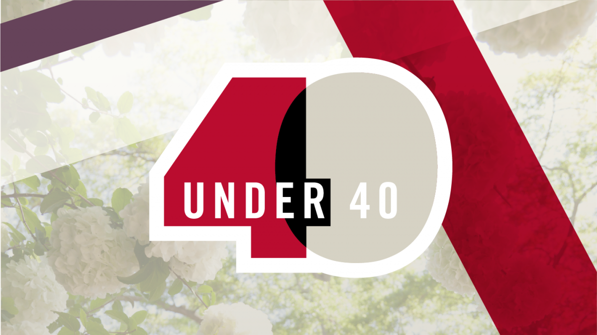 UGA 40 under 40 logo