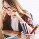 Photo of woman at laptop computer